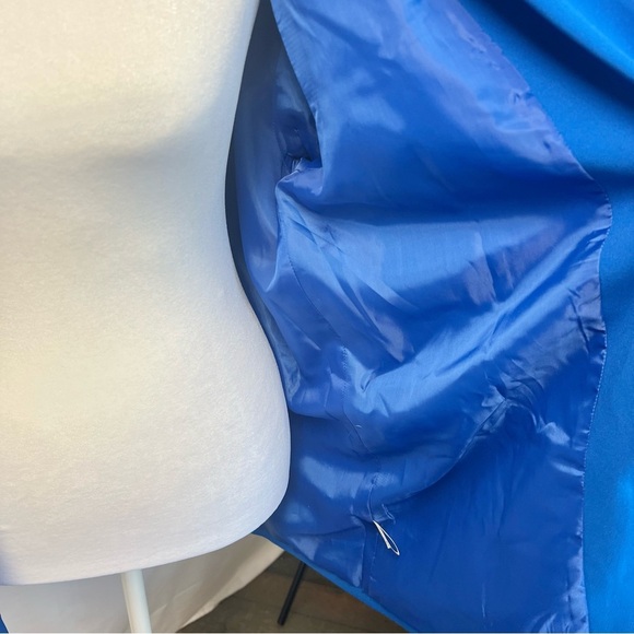 Venus Royal Blue Women’s Open Front Blazer Coat Jacket Size 14 Business Suit - Picture 11 of 15